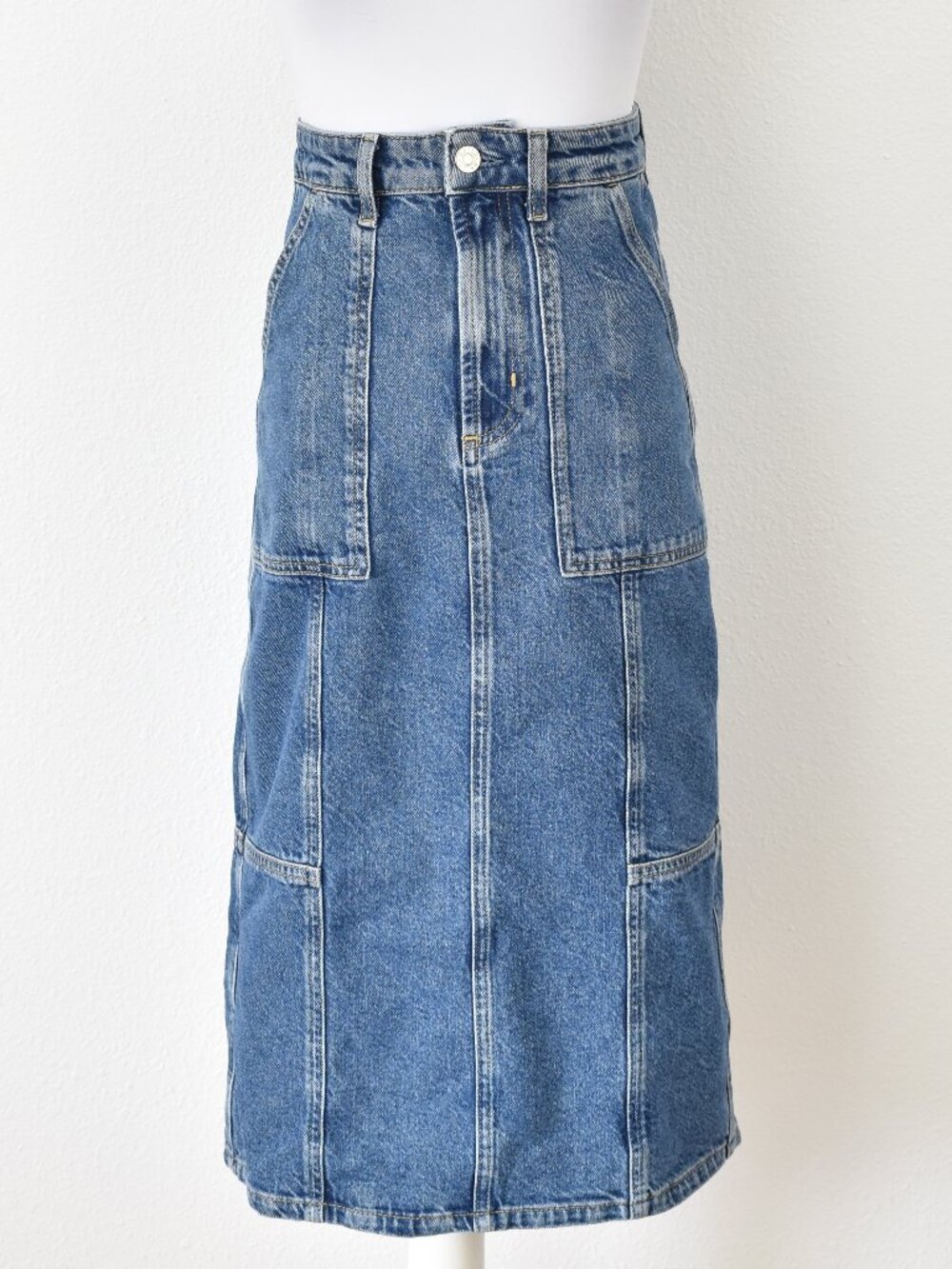 RAILS Olympic Denim Midi Skirt In Sorrento - 24 - Picture 1 of 11